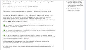 Gst user id password letter : Lut Letter Of Undertaking In Gst