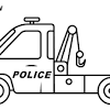 Tow truck coloring page printable. 1