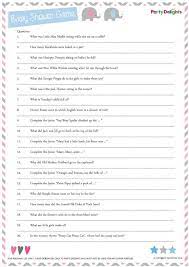 A fun baby shower game with printable question . Free Printable Nursery Rhyme Quiz Party Delights Blog