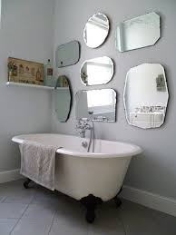 How To Hang A Display Of Vintage Mirrors Bathroom Mirror Design Vintage Mirrors Vintage Bathroom