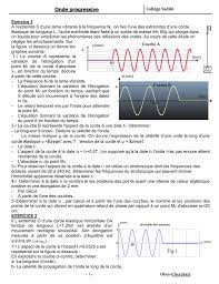 On choisit une vitesse de propagation des ondes égale à 2 m/s (v=2). Ondes Progressives