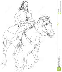 … add guidelines for the arms of the cowgirl and the legs of the horse. Horseback Riding Girl Riding Horse Coloring Pages