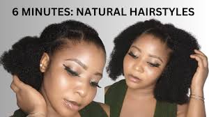 HOW TO: 6 MINUTES QUICK NATURAL CROCHET HAIRSTYLES USING KINKY CURLY HAIR