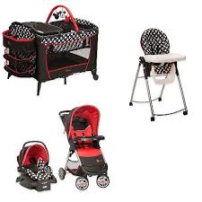 Disney 4 Pc Set Mickey Mouse Newborn Infant Baby Boy Travel System Stroller Car Seat High Chair Crib Play Yard Buy Online In Cayman Islands At Cayman Desertcart Com Productid 84116430