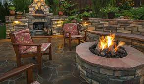 Fireplaces are not only stylish but very functional and can add great value to your property. Humble Outdoor Fireplace Backyard Fireplace