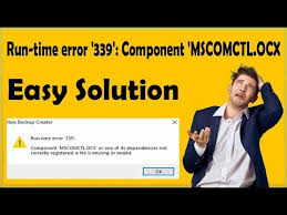 How To Fix Runtime Error 339 Mscomctl Ocx On Windows 10 32 And 64bit Tutorial Youtube