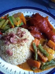 Nasi Minyak Ayam Merah Dalca And Acar Timun Happy Anniversary Dinner Lunch Recipes