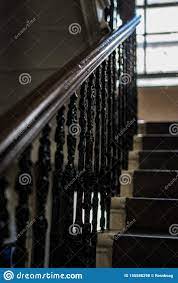 Victorian Handrail On Tenement Stairs Stock Photo Image Of Glasgow Rusty 155588298