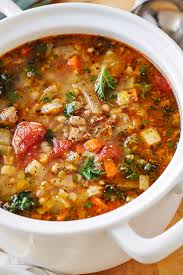 Italian Vegetable Soup With Spicy Italian Sausage And Gnocchi Recipe In 2020 Italian Vegetable Soup Italian Sausage Recipes Spicy Sausage