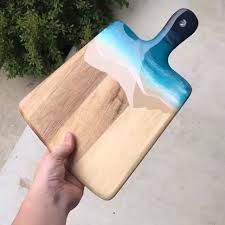 Handonwood On Instagram A Nice Wooden Plate Done By Createdbyjenni Woodworking Woodturning Resin Diy Epoxy Resin Crafts Resin Crafts