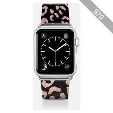 The bands have different designs and crafts. Apple Watch Band Modern Rose Gold Leopard Hand Drawn Print Pattern On Black By Girly Trend Apple Watch Apple Watch Bands Watch Bands