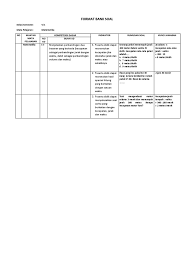 Jawaban, dan diberi jarak 1 spasi dengan soal berikutnya. Format Bank Soal Matematika Kd 3 3