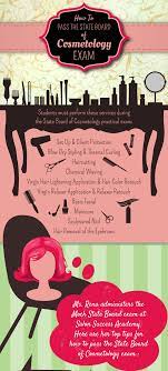 How To Pass The State Board Of Cosmetology Exam Infographic Cosmetology Cosmetology Student Cosmetology School
