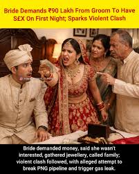 A shocking incident has surfaced from Agra, where a newly married woman  allegedly demanded ₹90 lakh from her husband on their wedding night,  leaving the groom's family stunned. The case comes from