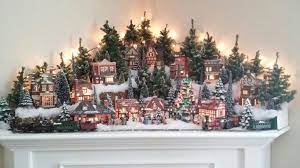 Christmas Village Window Display Ideas Diy Christmas Village Christmas Tree Village Christmas Tree Village Display