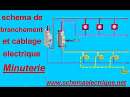 Schema Branchement Cablage Minuterie Youtube