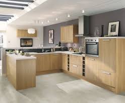 this light oak kitchen creates a modern