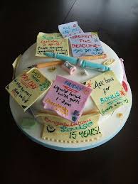 Birds And The Bees Lyrics Schoolboy Post It Retirement Cakes Farewell Cake Themed Cakes