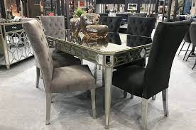 Our range is varied with something for all tastes, from the unity round glass dining table by karim rasid to the warm livingstone extending model. Vida Living Rosa Mirrored 180cm Dining Table House Goods 4u