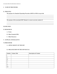 A sop should be available at the place where the work is done. 37 Best Standard Operating Procedure Sop Templates