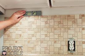 How to install stick on backsplash. How To Install A Peel Stick Mosaic Tile Kitchen Backsplash Project Goble