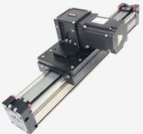 Electric Cross Sliding Table Stepping Servo Motor 1605 Screw Linear Sliding  Table Round Rail Slide Module LYKR40-200