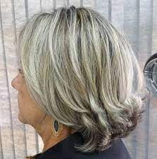 Salt And Pepper Layers Modern Hairstyles Medium Length Hair Styles Hair Styles
