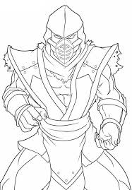 Enjoy art and have fun being . Sub Zero Mortal Kombat 2 Coloring Page Free Printable Coloring Pages For Kids