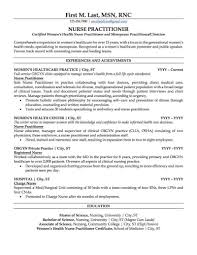 Nurse Practitioner Resume Sample Professional Resume Examples Topresume