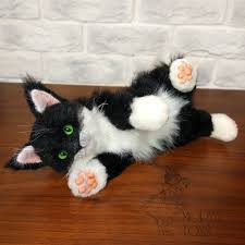 Soft Toys Cute Stuffed Animals Realistic Cat Realistic Stuffed Animals Moving Toy Cute Birthday Presents Furreal Toys Cubby Furreal Friends In 2020 Realistic Stuffed Animals Realistic Stuffed Cat Fur Real Friends