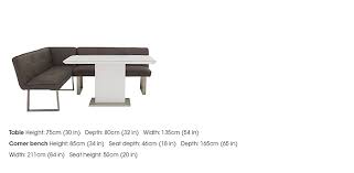 Vasagle dining bench, table benches, pair of 2, industrial style indoor benches, 42.5 x 12.8 x 19.7 inches, steel frame, for kitchen, dining room, living room, rustic brown and black uktb33x 4.6 out of 5 stars 1,062 Central Park Dining Table And Left Hand Facing Corner Bench Set Furniture Village