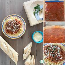 Follow your recipe for a classic marinara sauce or a beef bolognese sauce. Best Ever Freezer Meal Spaghetti Sauce Freezer Meals 101