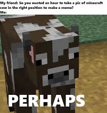 Perhaps Minecraft Funny Funny Memes Minecraft Memes