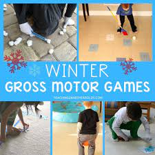 Pin and save for later! Fun Winter Gross Motor Activities