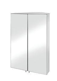 Bathroom corner cabinet glass doors. Croydex Avisio Stainless Steel Double Door Corner Mirror Cabinet
