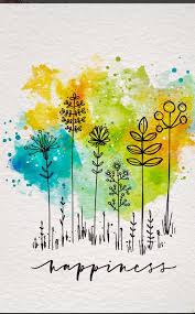 You can paint a galaxy like you see here or you can use this tutorial as a starting point and customize your galaxy with different colors and shapes. Watercolours Pretty Happy Paintings Watercolor Cards Watercolor