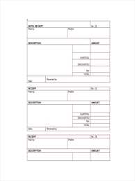 The rent receipt template will display that offer was completed by the receipt of the quantity submitted the majority of hotels use blank receipts where they will may create the facts from the purchase simply by ink. Free 5 Hotel Receipt Forms In Pdf