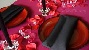 Glamorous Black Red And Crystal Valentine S Day Table Decor Table Decorations Red Table Settings Decor