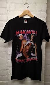 Tupac Shakur Makaveli T Shirt Tupac Shakur Tupac Clothing Tupac Shirt