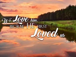 19we love because he first loved us. 1 John 4 19 Kjv He First Loved Us Canvas Wall Art Print