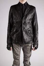 Lentrian Lamb Leather Two Button Jacket