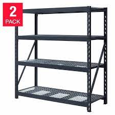 Whalen Industrial Rack Br 77 W X 24 D X 72 H 2 Pack Shelves Metal Shelves Industrial Racks