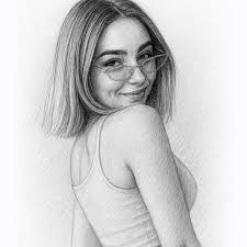 Personalized Pencil Portrait for Boyfriend, Husband, or Brother