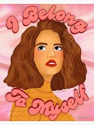 I Belong To Myself Digital Illustration Poster