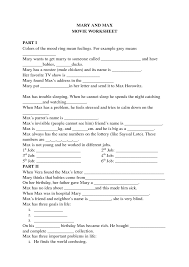 The film was produced by melanie coombs and melodrama pictures with music by dale cornelius. Movie Worksheet Mary And Max