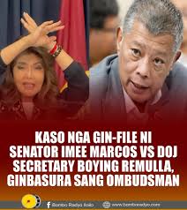 𝗞𝗔𝗦𝗢 𝗡𝗚𝗔 𝗚𝗜𝗡-𝗙𝗜𝗟𝗘 𝗡𝗜 𝗦𝗘𝗡𝗔𝗧𝗢𝗥 𝗜𝗠𝗘𝗘 𝗠𝗔𝗥𝗖𝗢𝗦  𝗩𝗦 𝗗𝗢𝗝 𝗦𝗘𝗖𝗥𝗘𝗧𝗔𝗥𝗬 𝗕𝗢𝗬𝗜𝗡𝗚 𝗥𝗘𝗠𝗨𝗟𝗟𝗔,  𝗚𝗜𝗡𝗕𝗔𝗦𝗨𝗥𝗔 𝗦𝗔𝗡𝗚 𝗢𝗠𝗕𝗨𝗗𝗦𝗠𝗔𝗡 #BomboRadyoIloilo Ginbasura  na sang Office of the Ombudsman ang gin ...