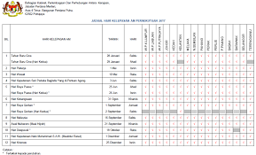 Hari cuti am malaysia 2018 helowinu. Kalendar Cuti Umum 2017 Malaysia