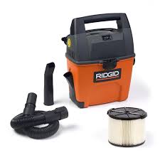 Ridgid 3 Gal 3 5 Peak Hp Portable Wet Dry Shop Vacuum With Built In Dust Pan Filter Expandable Hose And Car Nozzle Wd3050 The Home Depot Wet Dry Vacuum Wet Dry Vac Wet Dry