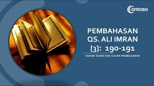 Check spelling or type a new query. Penjelasan Ringkas Tajwid Qs Ali Imran 3 190 191 Youtube