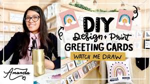 Design & print your own personalized note cards at staples. Diy How To Design Print Your Own Greeting Card Using Procreate Canon Printer Watch Me Draw Youtube